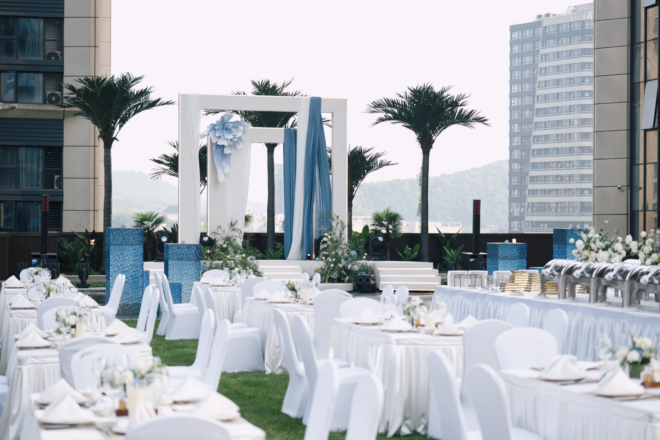 杭州滨江开元名都大酒店婚礼与宴会布置实景